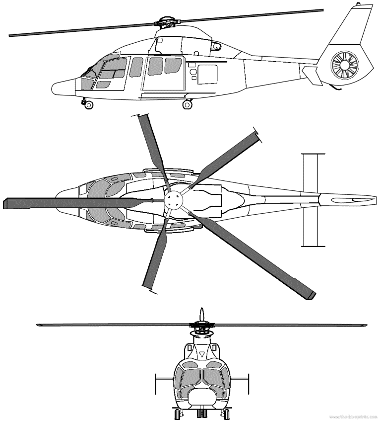 схема вертолета Eurocopter EC155